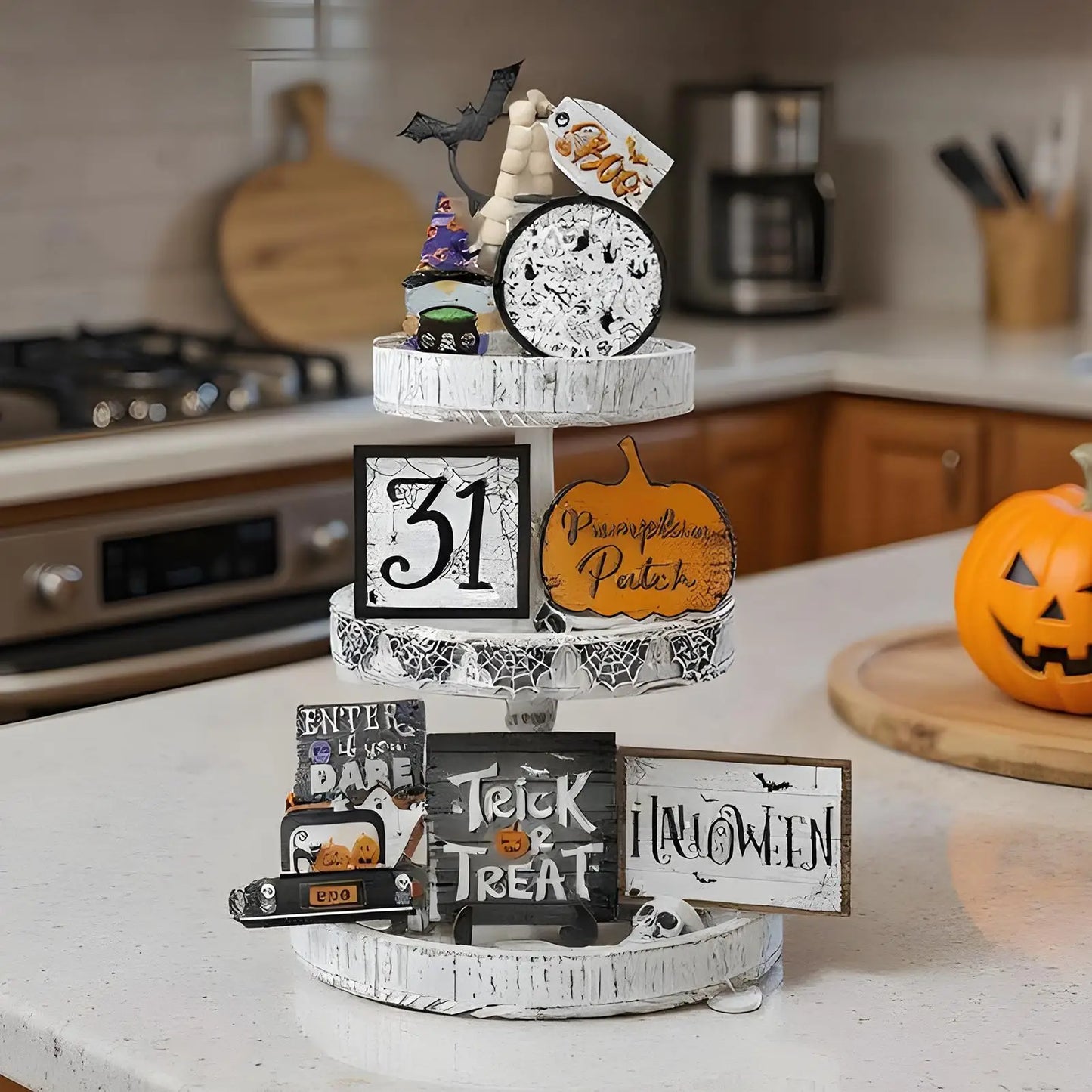 Halloween Tiered Tray Decorations