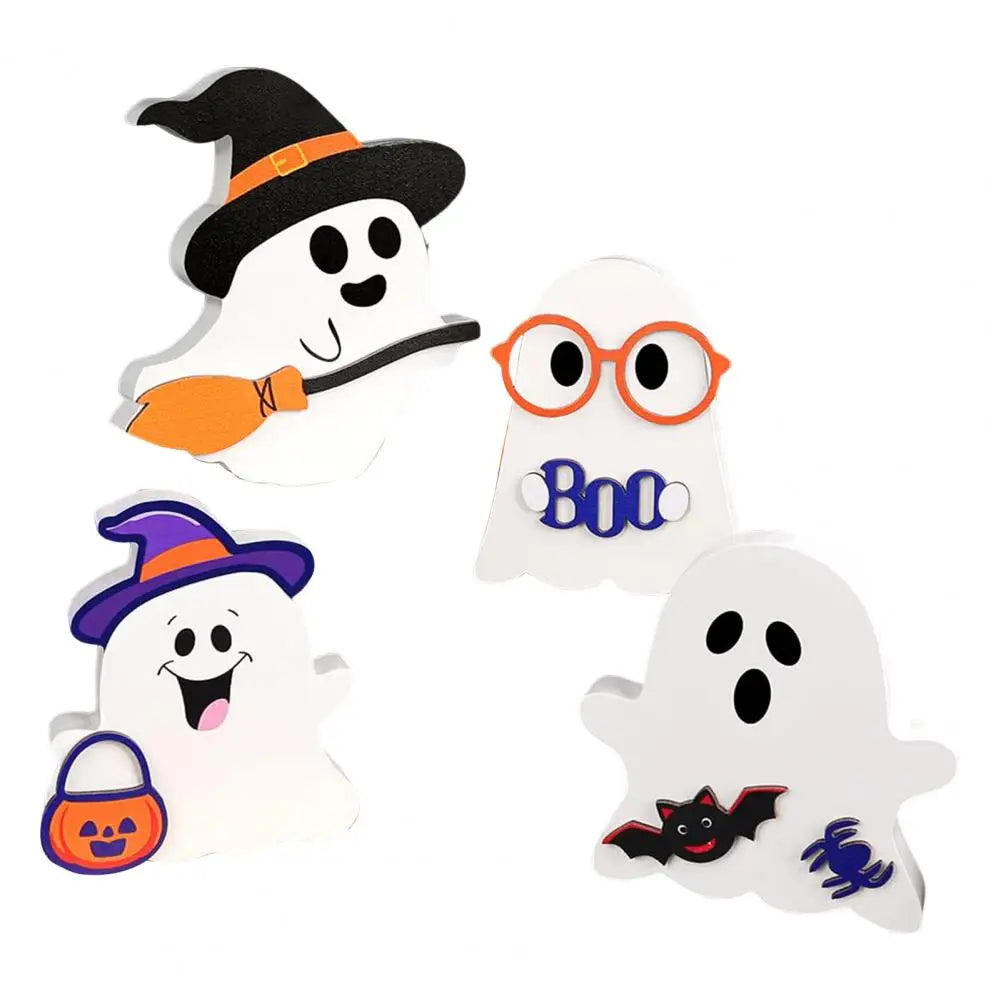 Wooden Halloween Decor Set