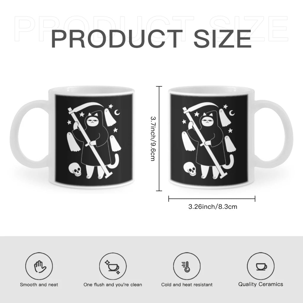 Cat Reaper Ceramic Coffee Mug