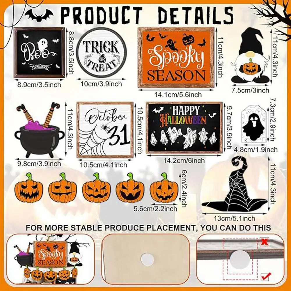 Halloween Tiered Tray Decorations