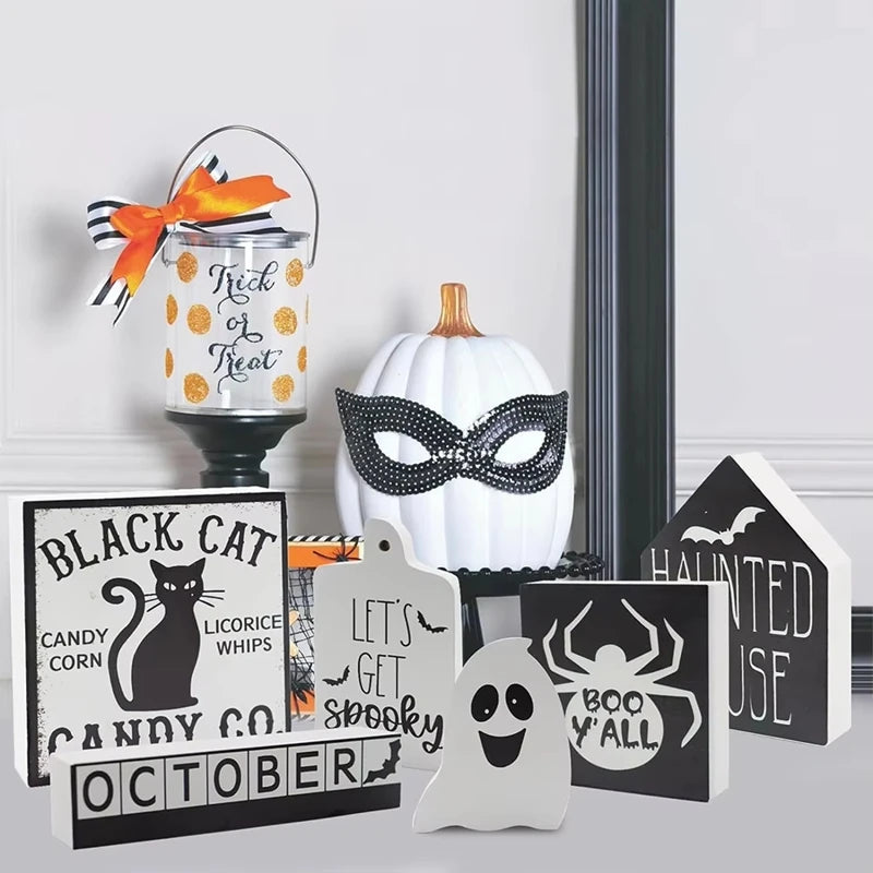 Halloween Tier Tray Decorations (6pcs) PVC