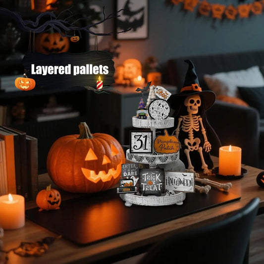 Halloween Tiered Tray Decorations