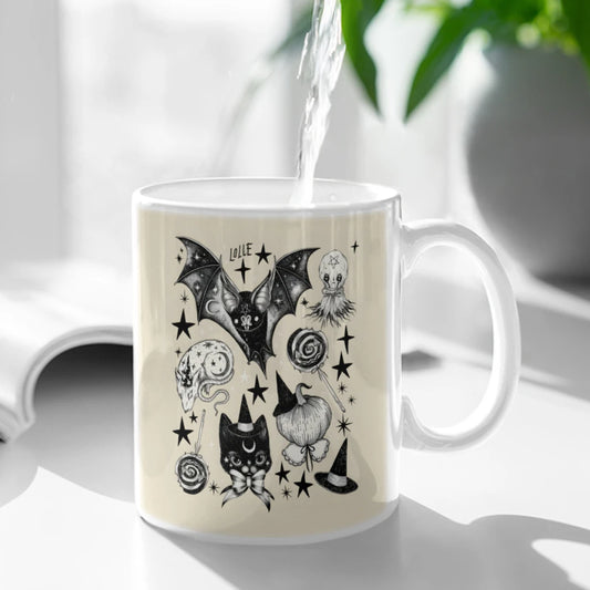 "Rats and Bats and Cats" Ceramic Coffee Cup