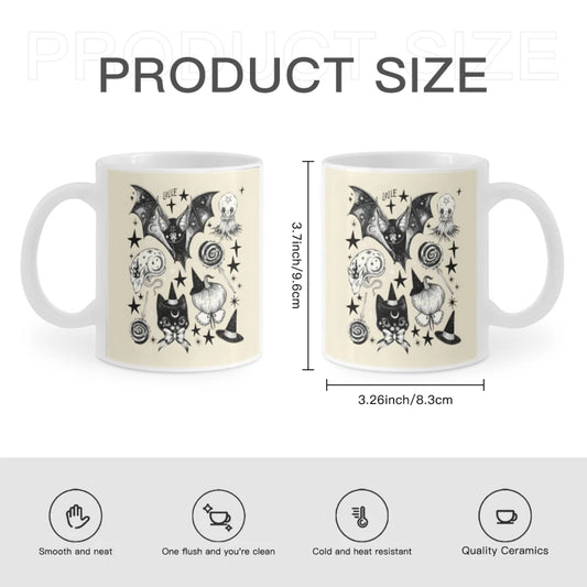 "Rats and Bats and Cats" Ceramic Coffee Cup